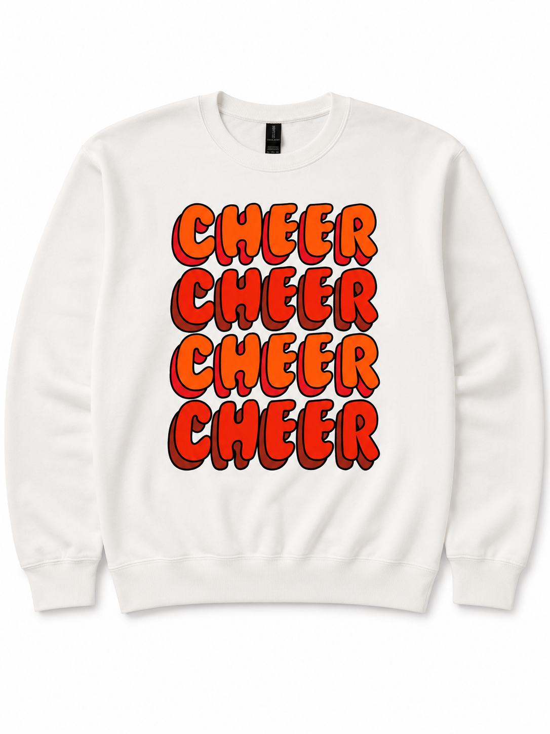 Cheer Quad Graphic Crewneck Sweatshirt