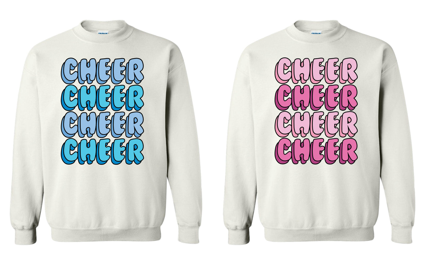 Cheer Quad Graphic Crewneck Sweatshirt
