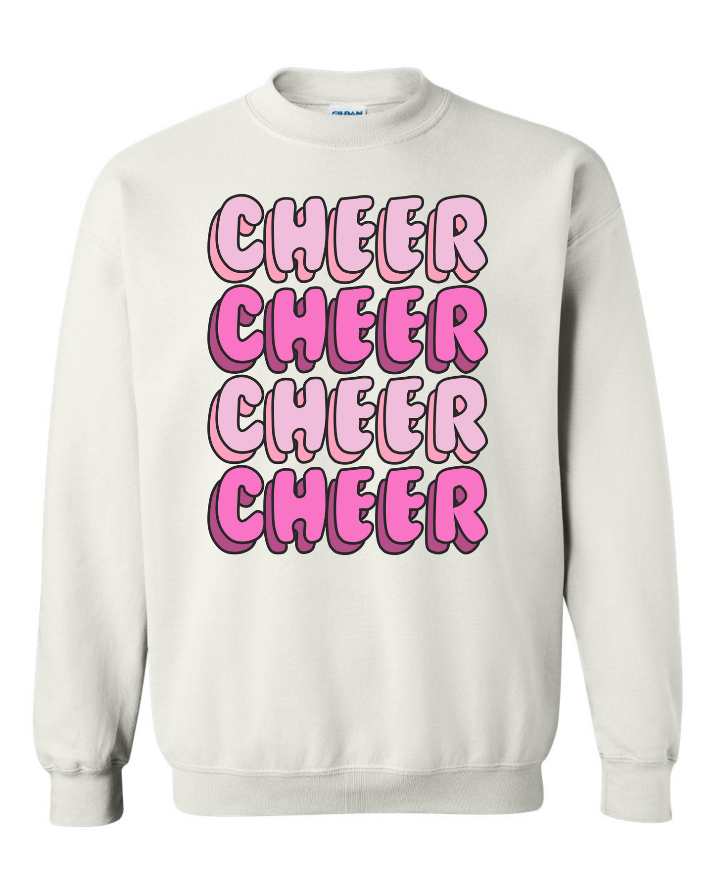 Cheer Quad Graphic Crewneck Sweatshirt