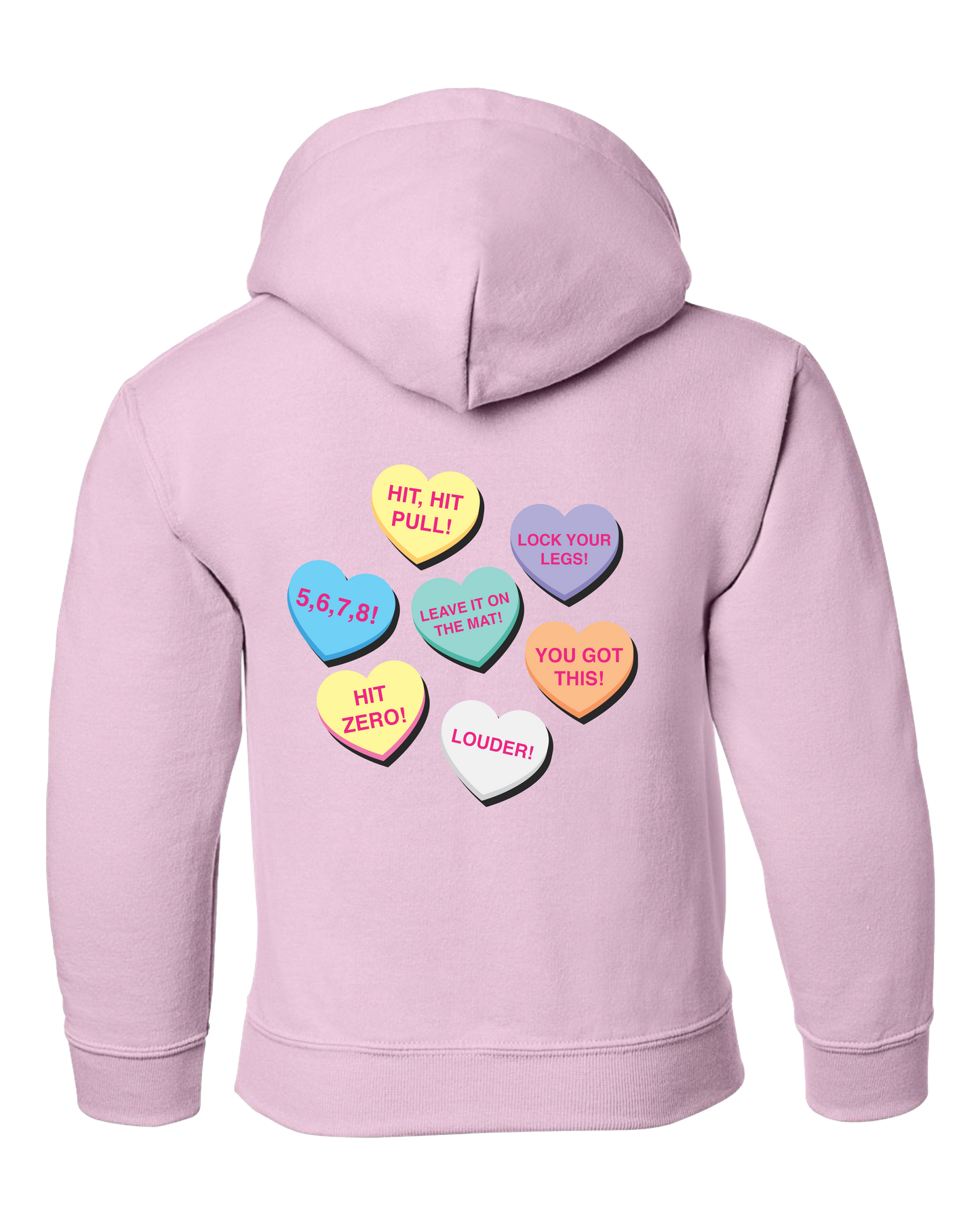 Mat Talk Candy Hearts Hooded Sweatshirt