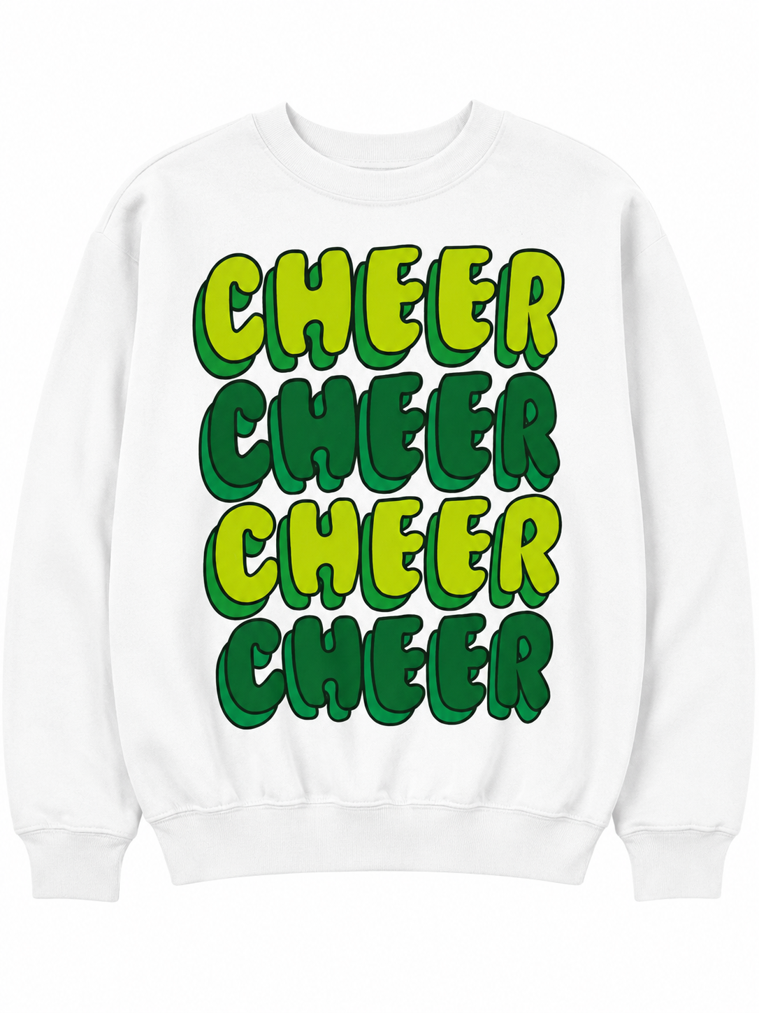 Cheer Quad Graphic Crewneck Sweatshirt