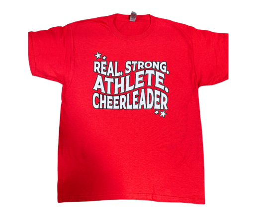 Real. Strong. Athlete. Cheerleader T-Shirt